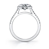 Pear Shaped Bezel Set Engagement Ring - Anita