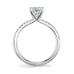 Round Cut 1/2 Classic Engagement Ring - Adorlee