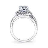 Grace - Unique Double Halo Engagement Ring