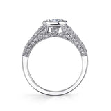 Oval Engagement Ring with Bezel Setting - Barbara