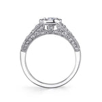 Barbara - Cushion Cut Vintage Bezel Set Engagement Ring