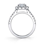 Oval Cut Classic Halo Engagement Ring - Jacalyn