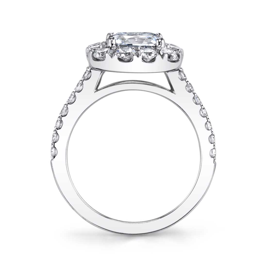 Olivia - Cushion Cut Engagement Ring with Halo