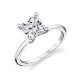 Princess Cut Solitaire Engagement Ring - Amelia