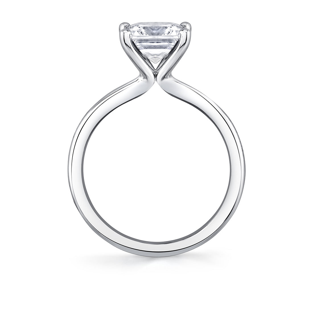 Princess Cut Solitaire Engagement Ring - Amelia