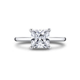 Princess Cut Solitaire Engagement Ring - Amelia