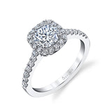 Emma - Classic Halo Engagement Ring