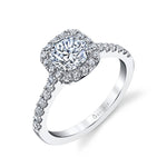 Emma - Classic Halo Engagement Ring