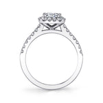 Emma - Emerald Engagement Ring with Halo