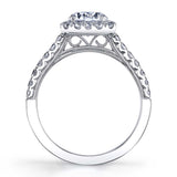 Oval Halo Engagement Ring - Diandra