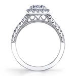 Modern Halo Engagement Ring - Diandra
