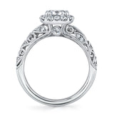 Vintage Halo Engagement Ring - Rochelle