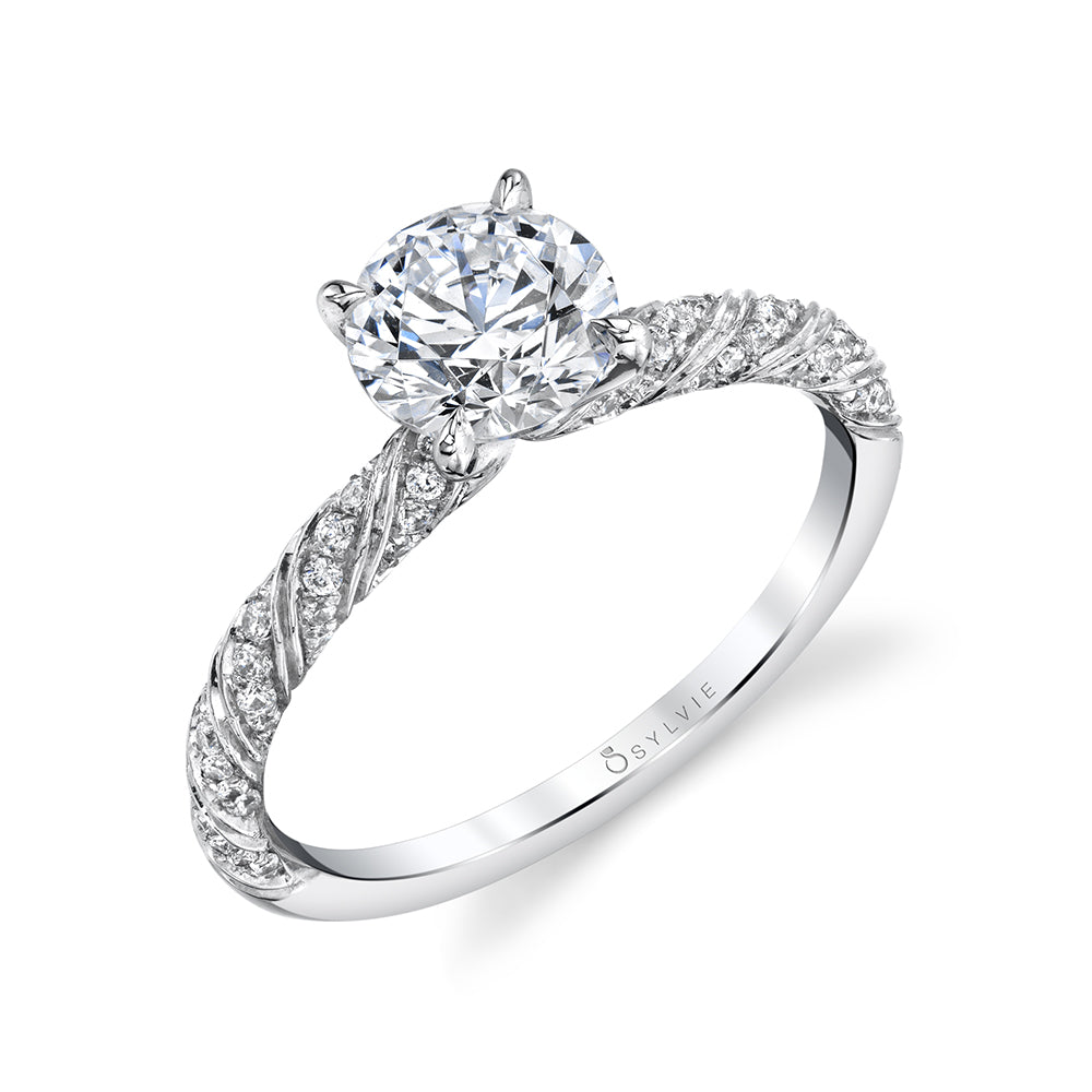 Vintage Inspired Solitaire Engagement Ring
