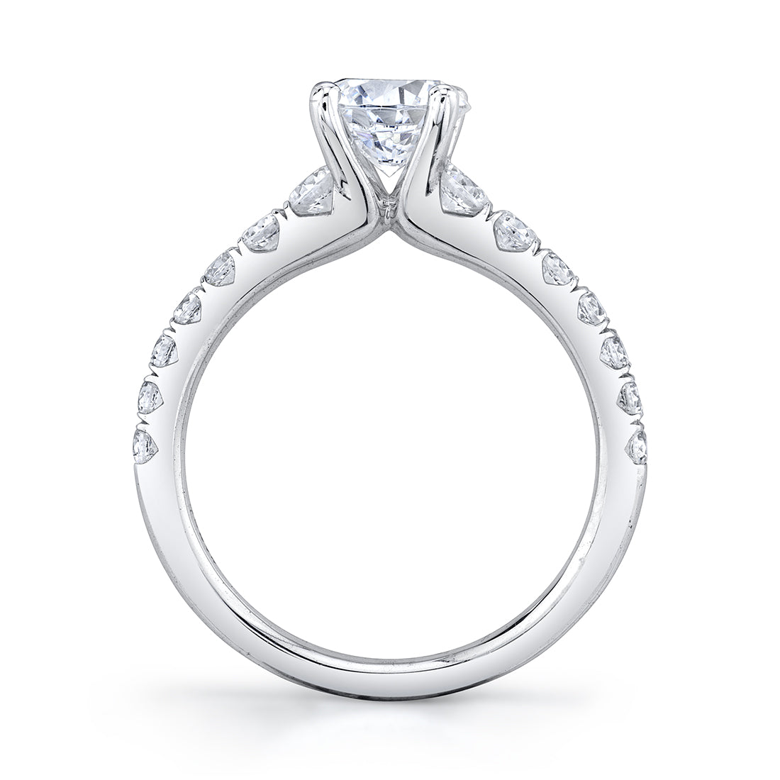 Radiant Cut Classic Engagement Ring - Veronique