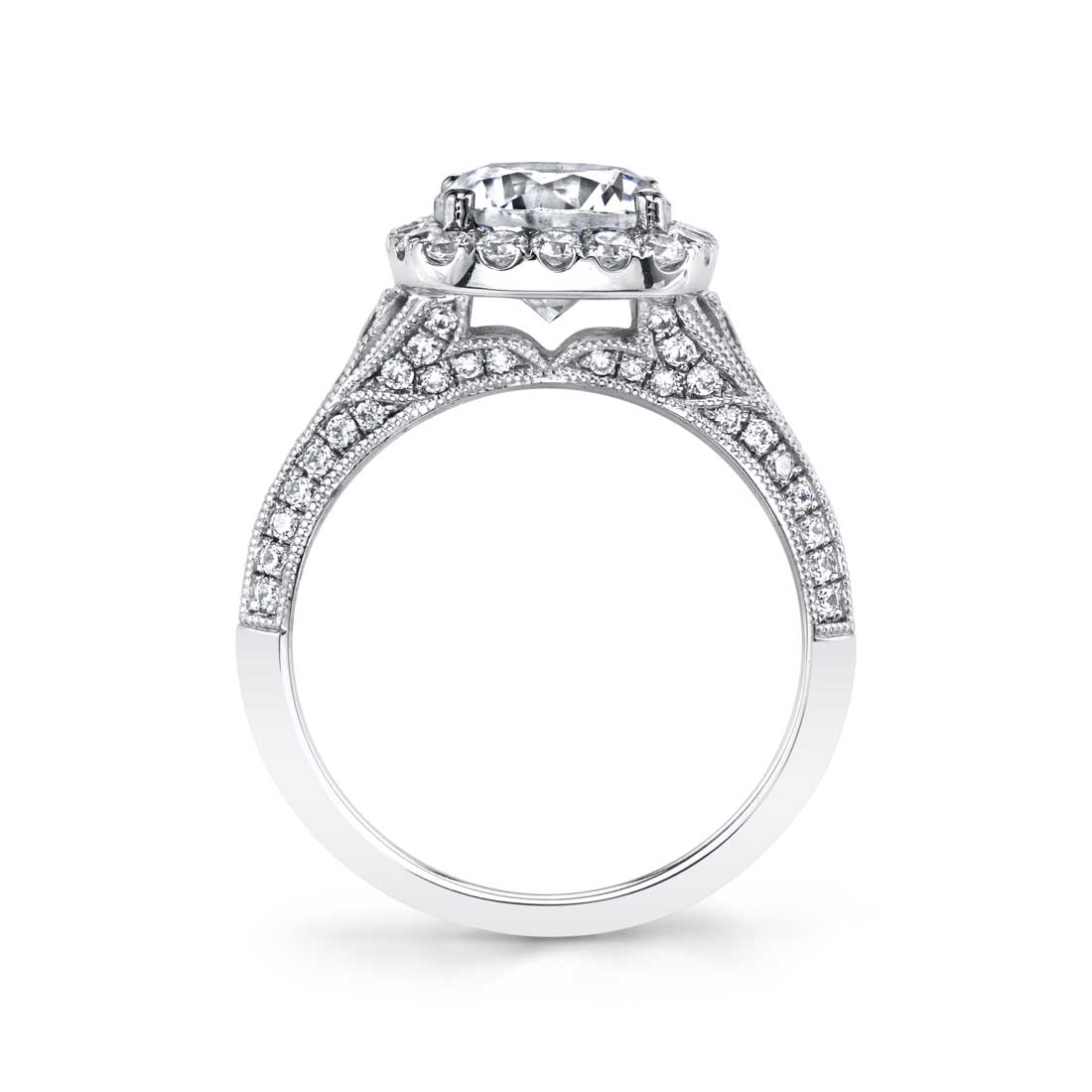 Naomi - Unique Halo Engagement Ring