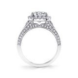 Naomi - Unique Halo Engagement Ring