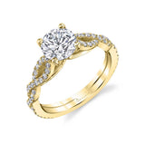 Spiral Engagement Ring - Corrini
