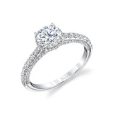 Hidden Halo Engagement Ring - Layla