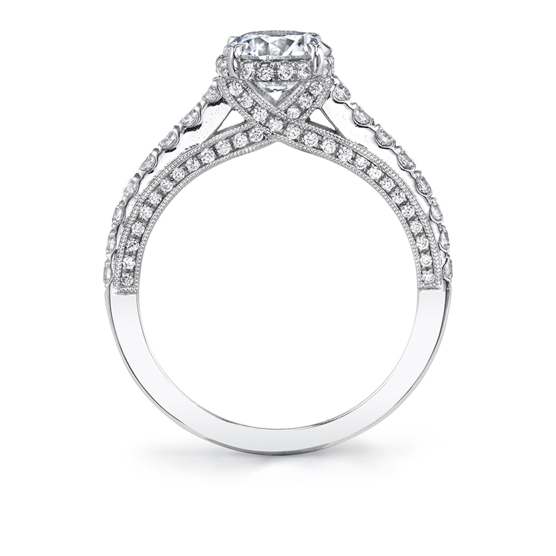 Hidden Halo Engagement Ring - Hyacinthe