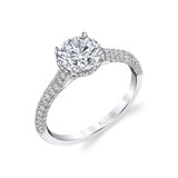 Hidden Halo Engagement Ring - Priscilla