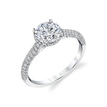 Hidden Halo Engagement Ring - Priscilla