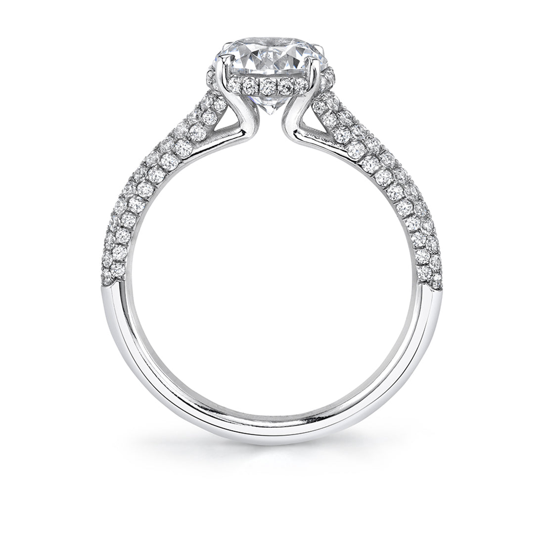 Hidden Halo Engagement Ring - Priscilla