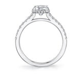 Hidden Halo Engagement Ring - Anastasia