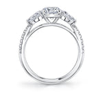 Three Stone Engagement Ring - Vanna