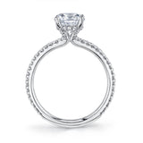 Princess Cut Classic Engagement Ring - Maryam