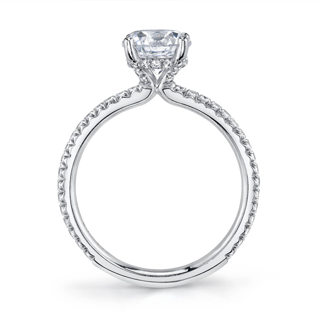 Cushion Cut Classic Engagement Ring - Maryam