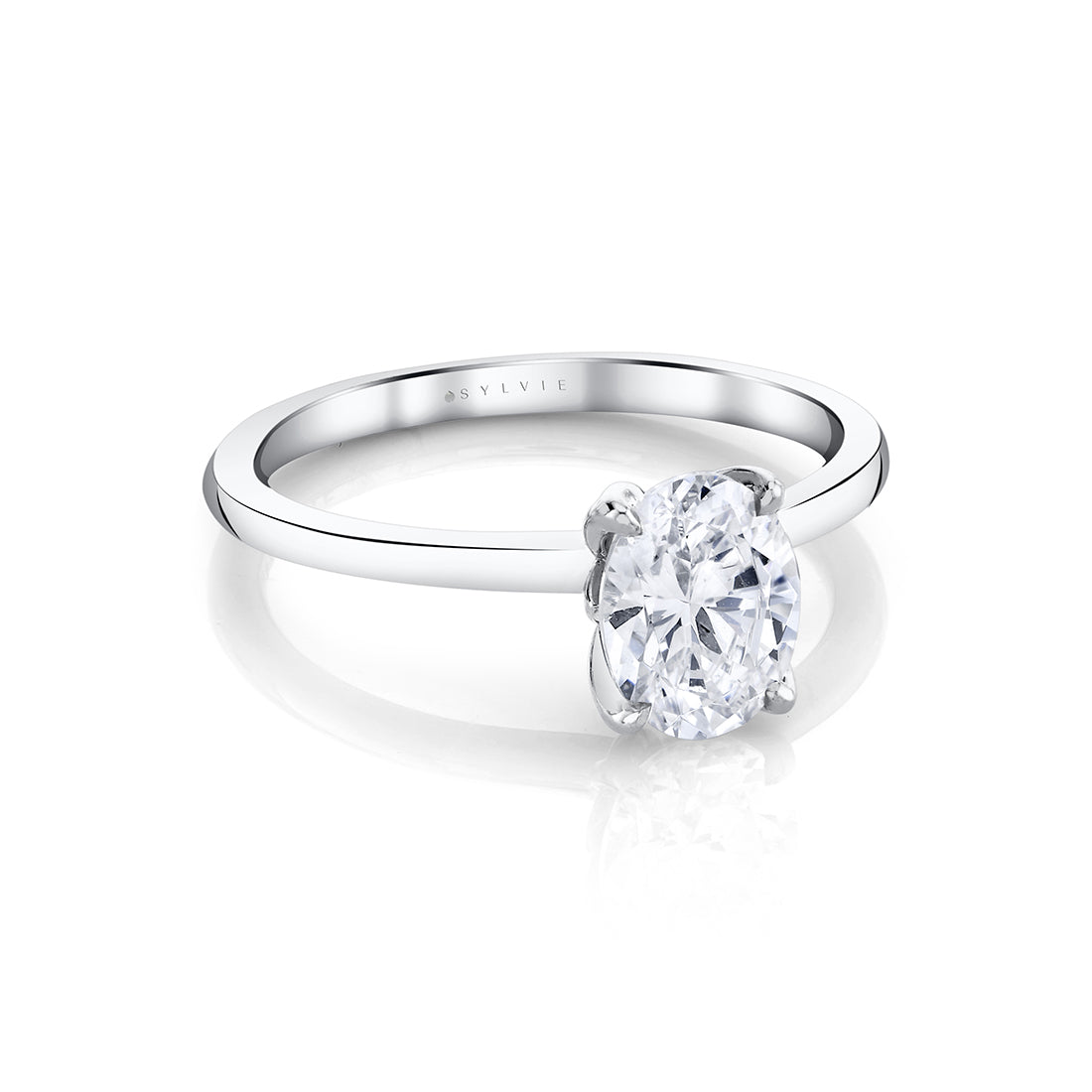Tulira Solitaire Petal Prong Engagement Ring - Fawn