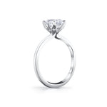 Tulira Oval Cut Solitaire Diamond Petal Prong Engagement Ring - Shay