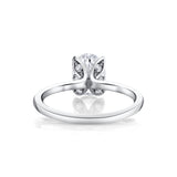 Tulira Oval Cut Solitaire Diamond Petal Prong Engagement Ring - Shay