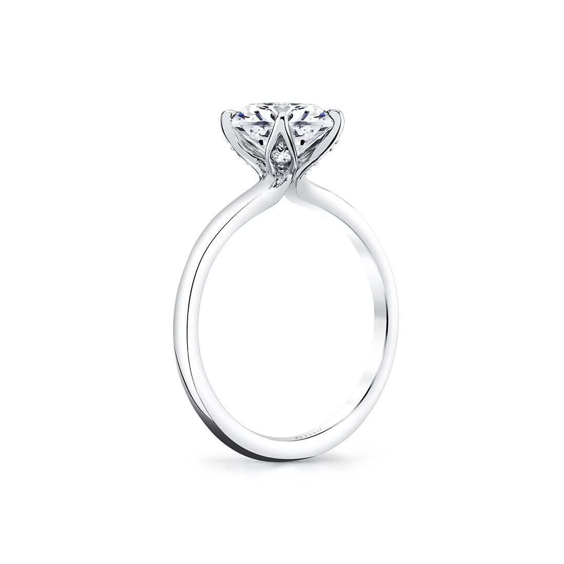 Tulira Solitaire Petal Prong Engagement Ring - Marigold