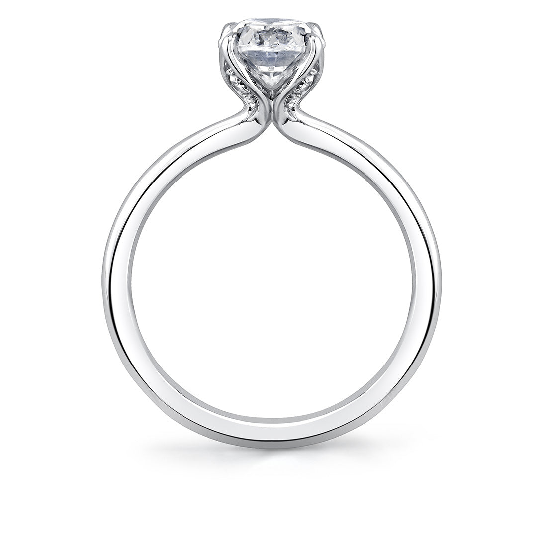 Tulira Solitaire Petal Prong Engagement Ring - Marigold