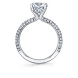 Cushion Cut Classic Pave Engagement Ring - Braylin