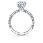 Radiant Cut Classic Pave Engagement Ring - Braylin