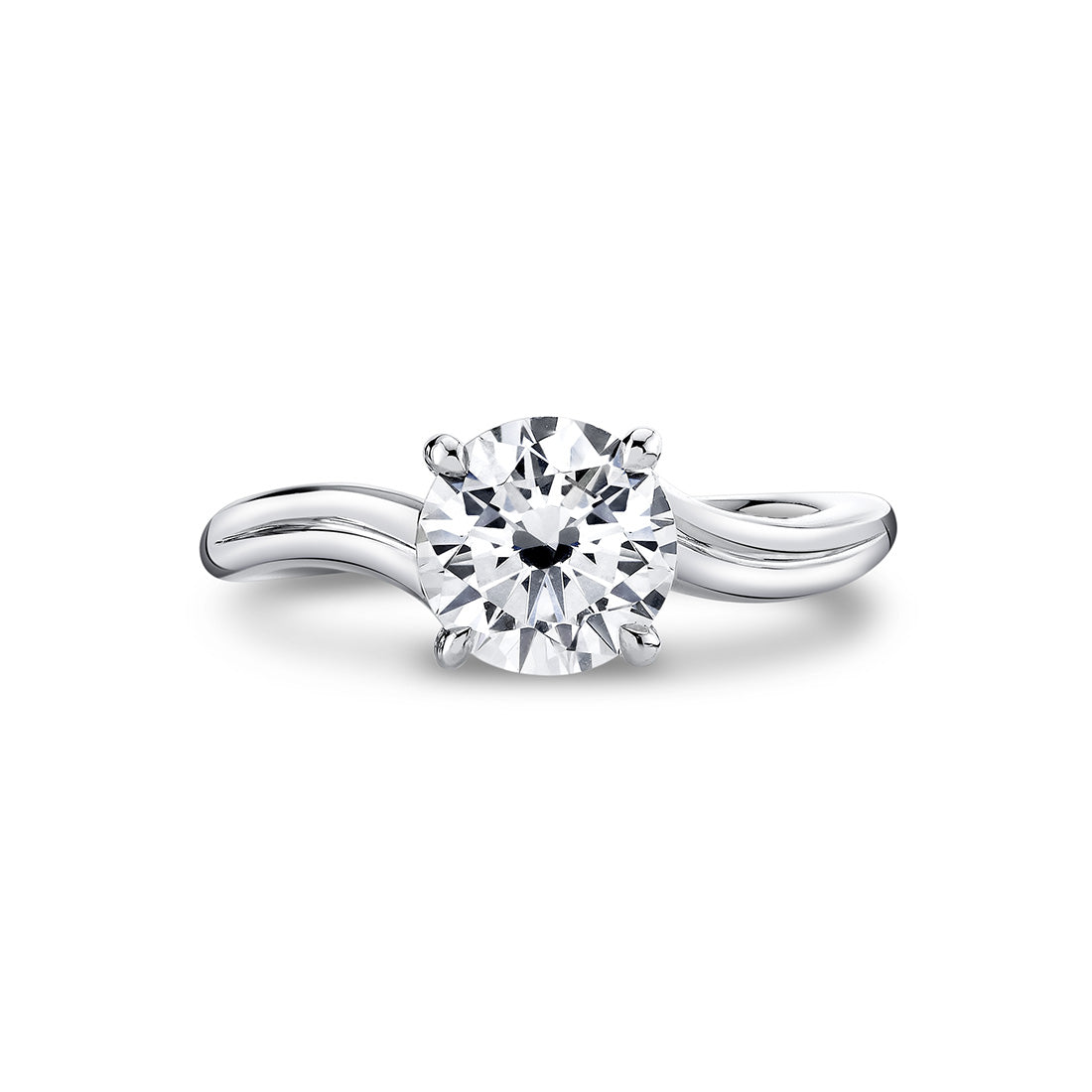 Tulira Solitaire Vine Engagement Ring - Acacia