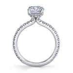 Classic Engagement Ring with Hidden Halo - Perri