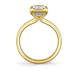 Shell Auranova Sirena Half Bezel Solitaire Engagement Ring - Aureline