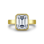Auravie Bezel Hidden Halo Engagement Ring - Jean