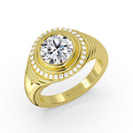 Auravie Flush Set Diamond Engagement Ring - Catalina