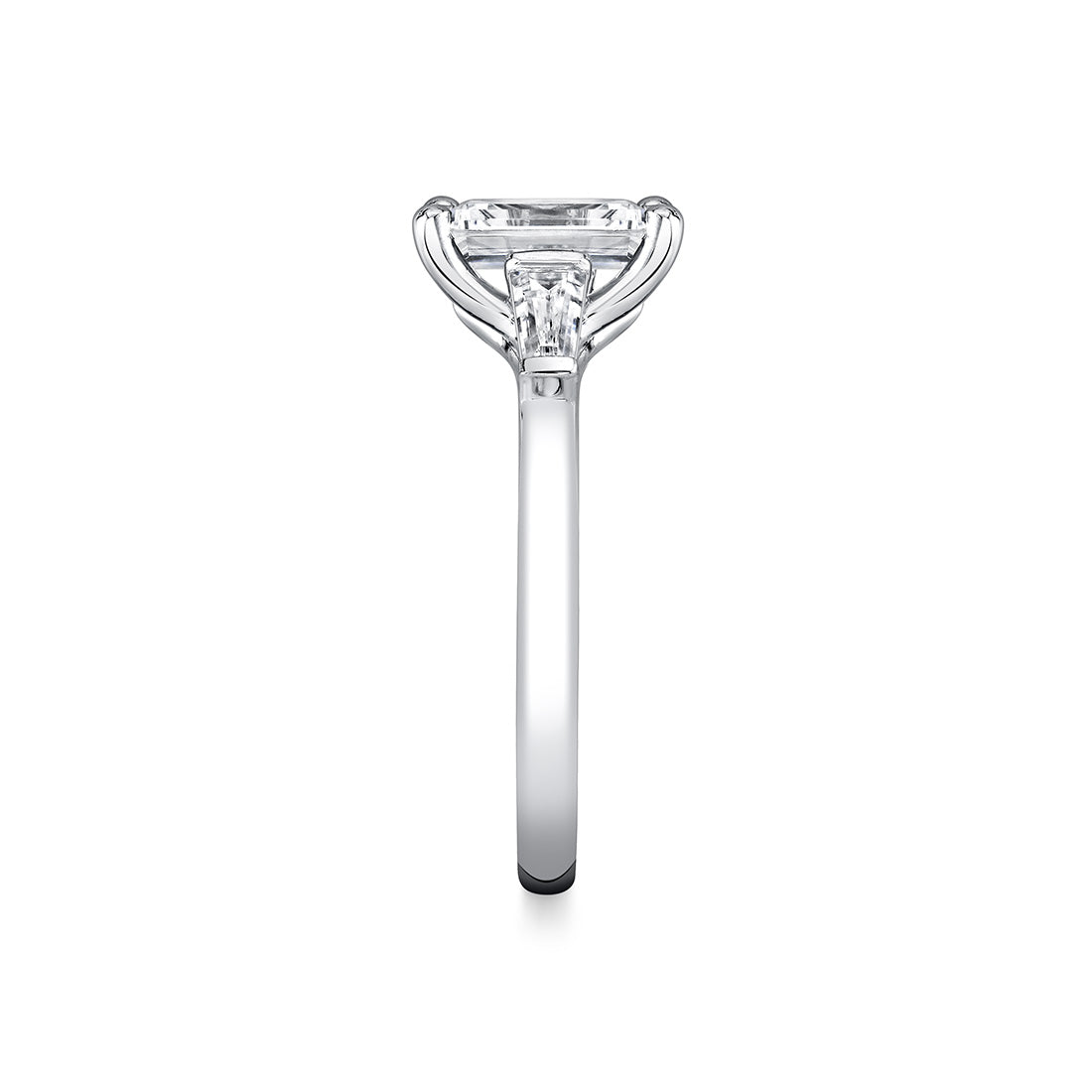Iconelle Solitaire Three Stone Engagement Ring - Evelyn