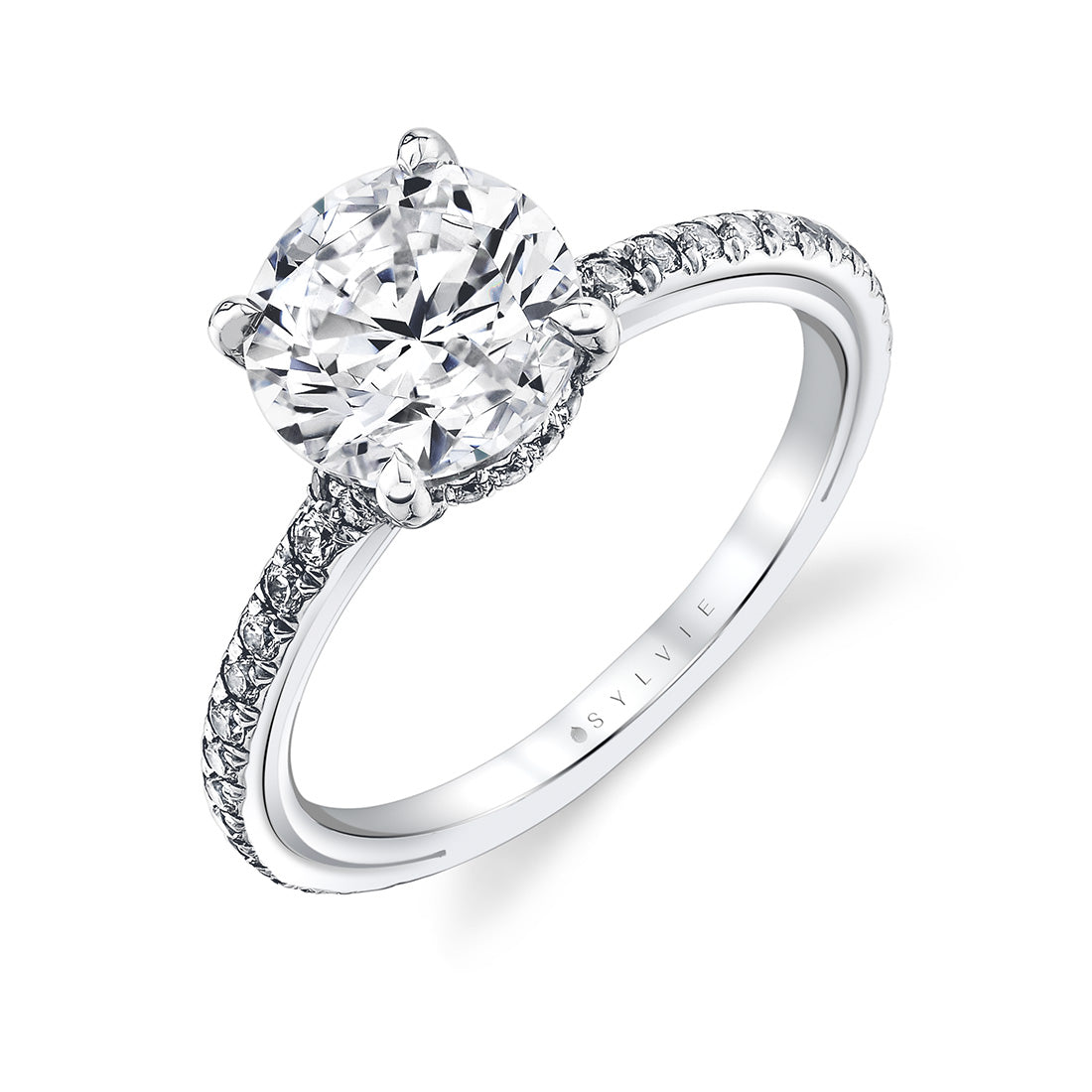 Iconelle Hidden Halo Engagement Ring - Reign