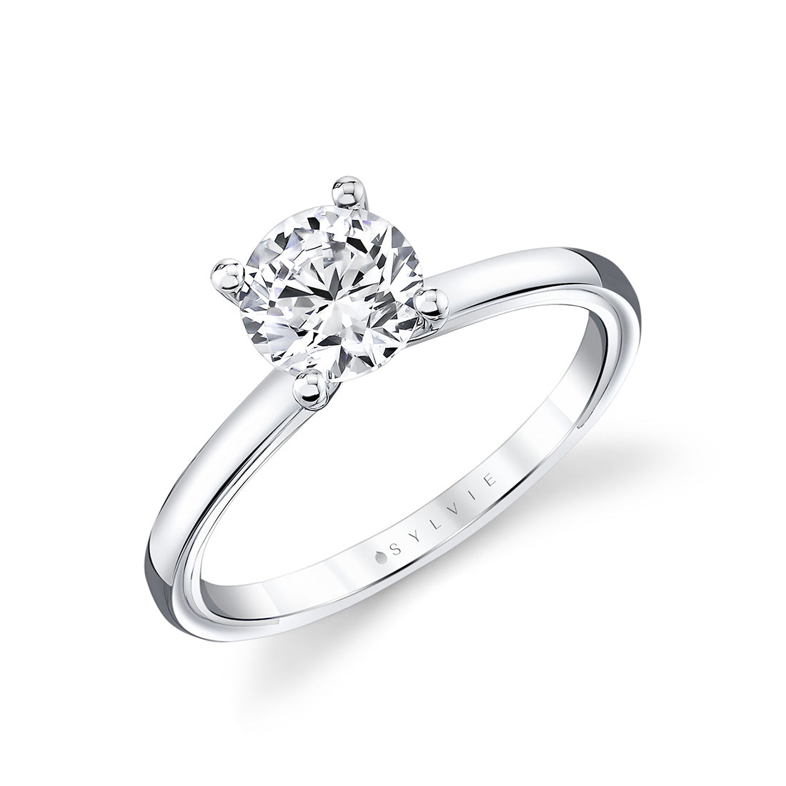 Iconelle Solitaire Two Tone Engagement Ring - Cecily