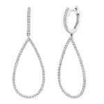 0.40CT 14K W/G DIAMOND PEAR EARRING