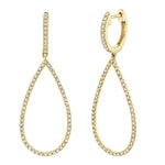 0.40CT 14K Y/G DIAMOND PEAR EARRING