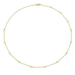 0.28CT 14K Y/G 18"" DIAMONDS BY THE YARD CHAIN