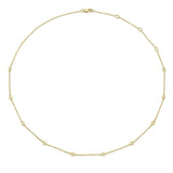 0.28CT 14K Y/G 18"" DIAMONDS BY THE YARD CHAIN