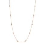 0.28CT 14K R/G 18"" DIAMONDS BY THE YARD CHAIN